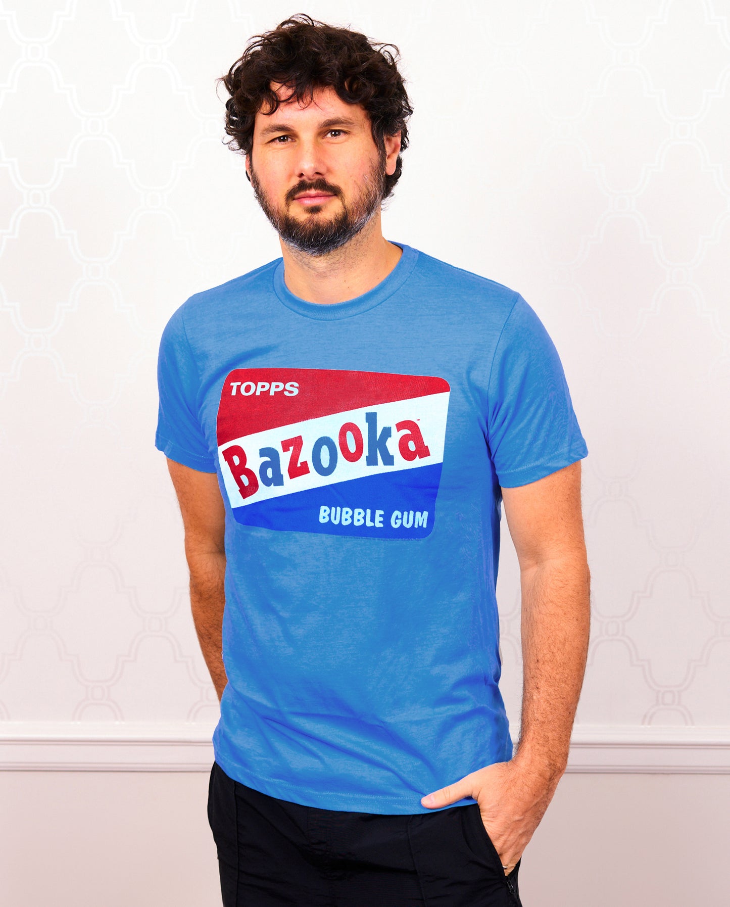 Bazooka® Original Bubble Gum Blue Retro T-Shirt