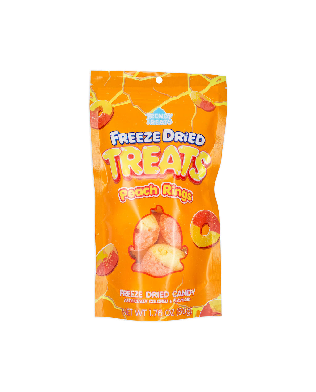 Trendy Treats® Freeze-Dried Peach Rings